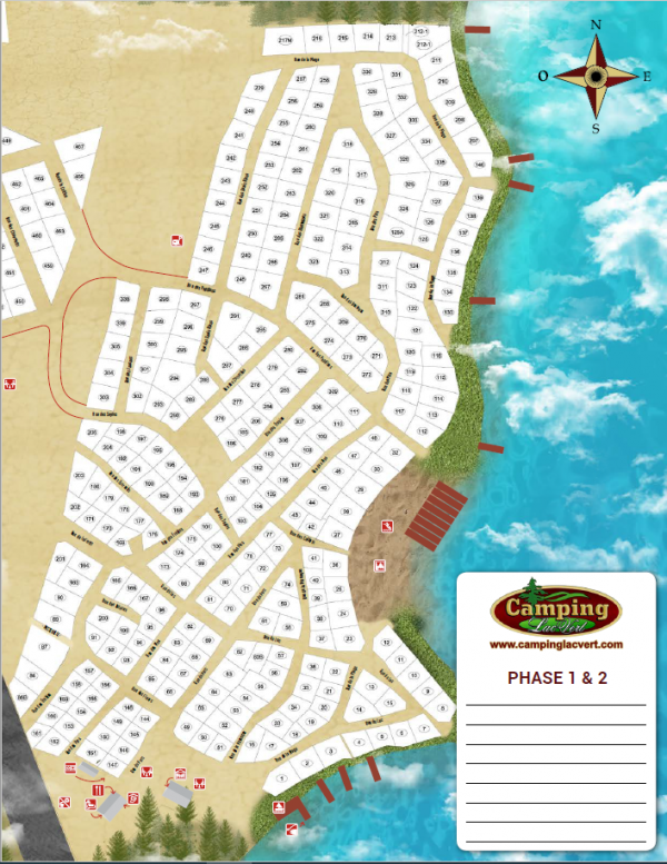 TERRAINS 3 et 4 SAISONS Camping du LacVert (Gatineau)